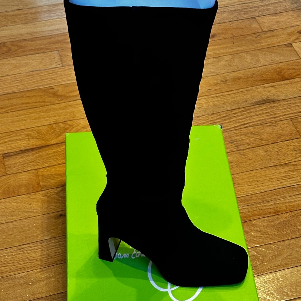 Sam Edelman Issabel Tall Black Suede Boots